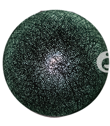 Boule textile vert foncé