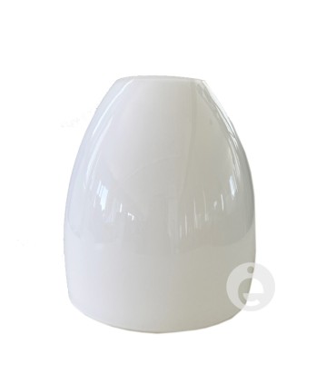White glossy crystal bell