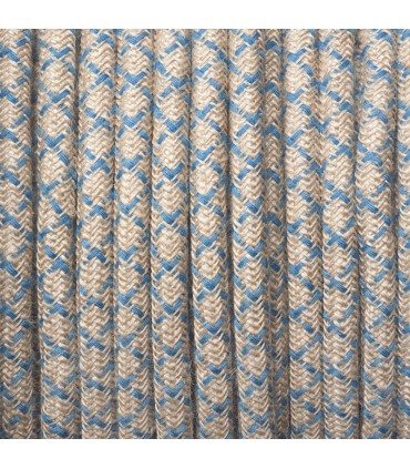 cable rombo mate azul