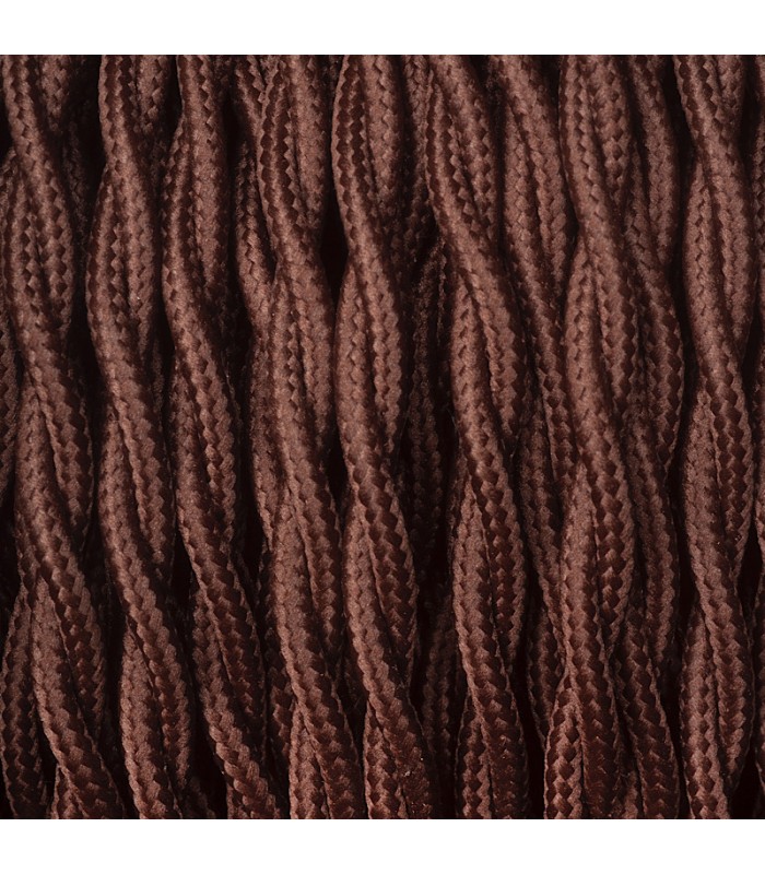 brown braided cable