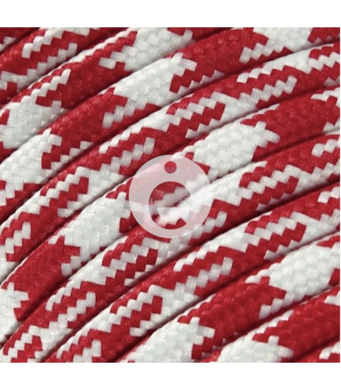 Red Houndstooth Cable