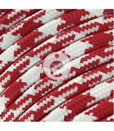 Red Houndstooth Cable