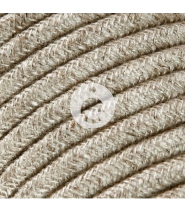 Câble en mélange de lin beige