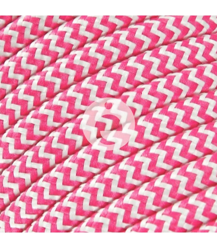 cable zig zag rosa