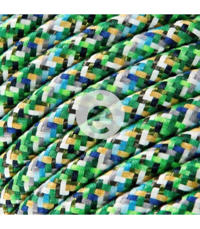 Câble multicolore vert