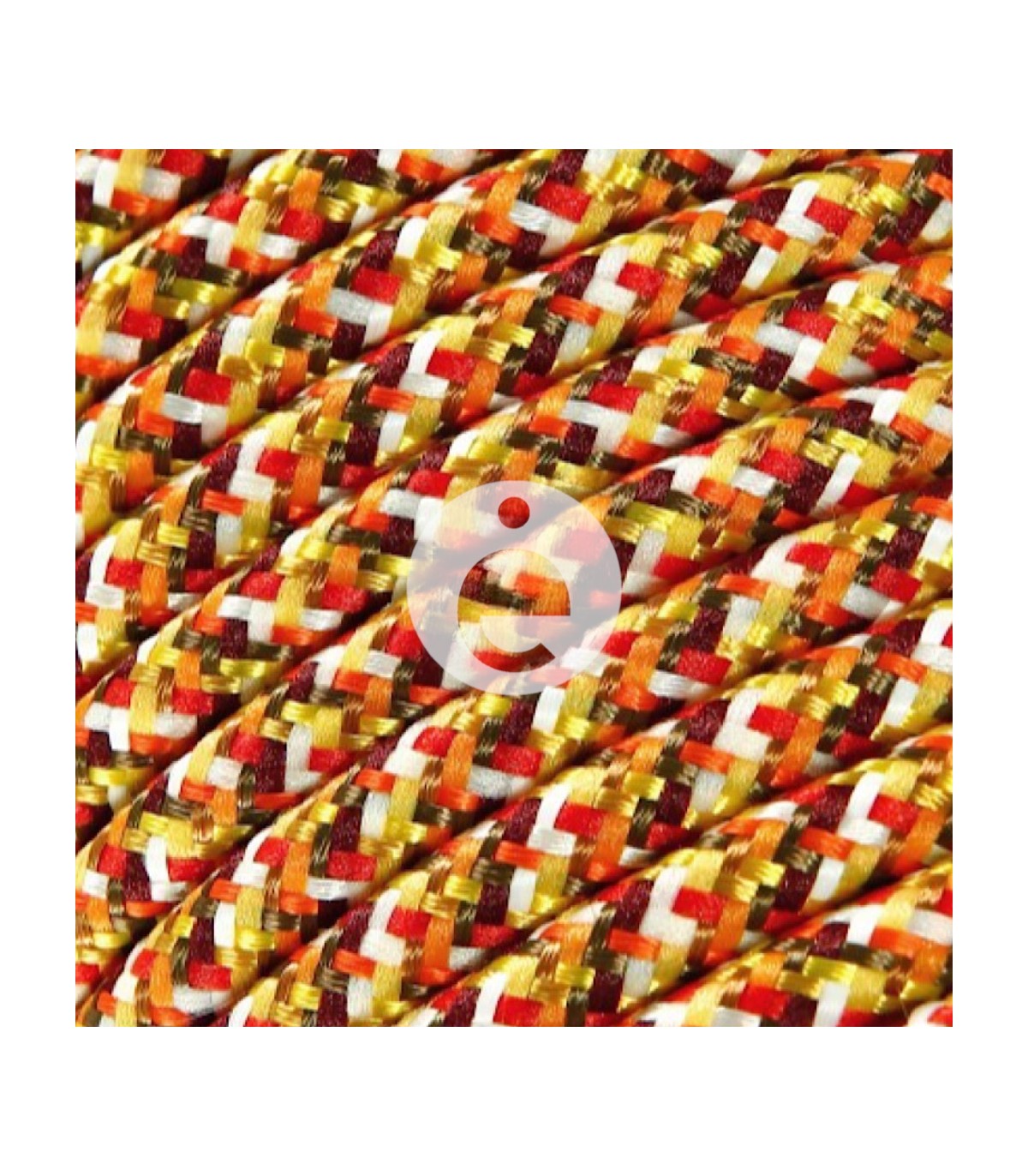 Câble multicolore orange