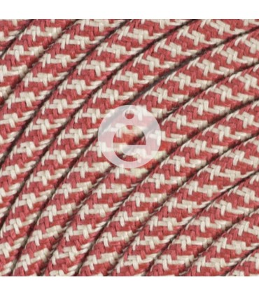 Cable houndstooth sand cherry