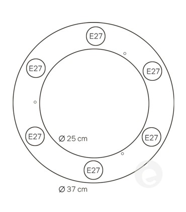 redondo múltiple E27