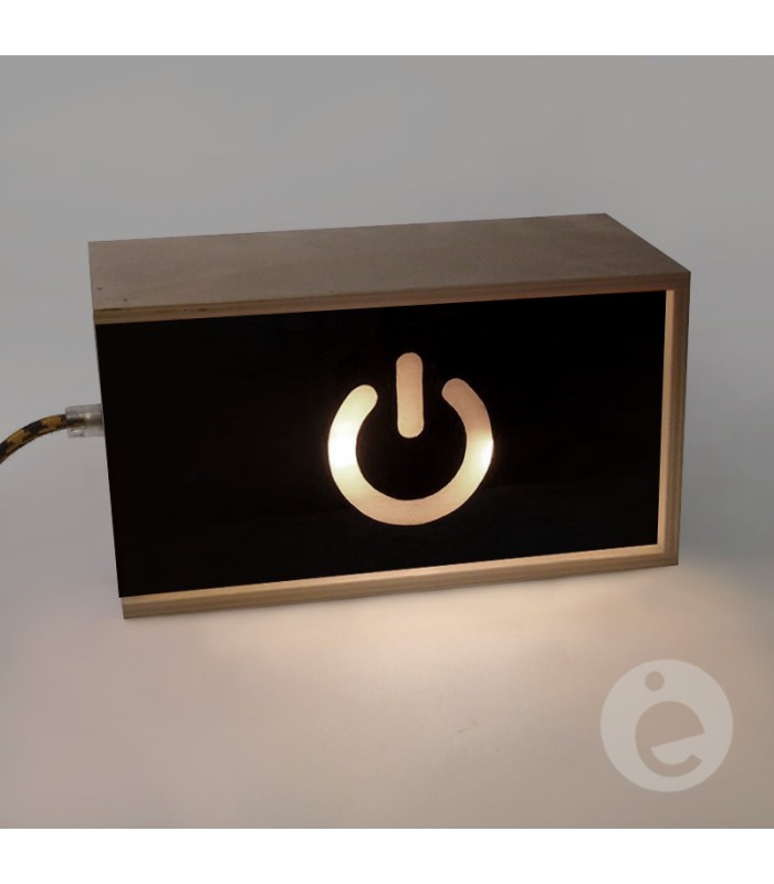 caja de luz madera