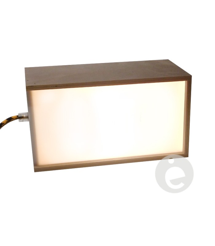 caja de luz madera