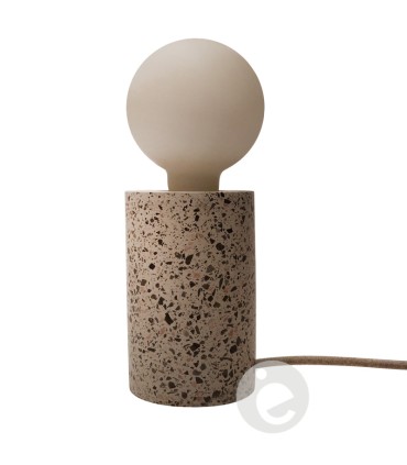 Cube Terrazzo Rond Blanc
