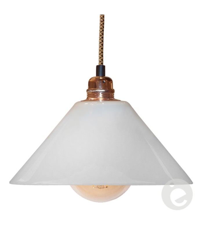 Cône blanc brillant