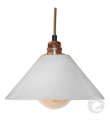 Cône blanc brillant