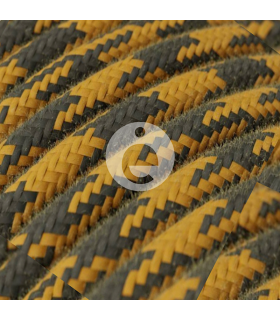 Houndstooth cable anthracite and pike