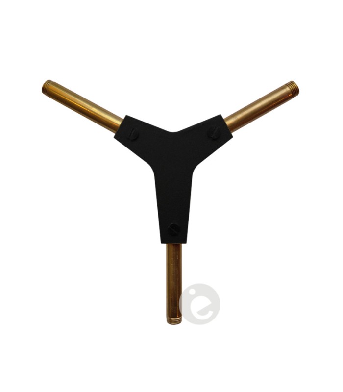 Black Y-binding piece