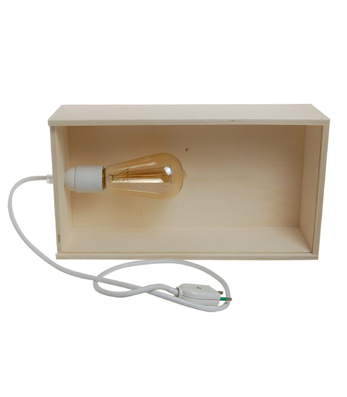 caja de luz madera