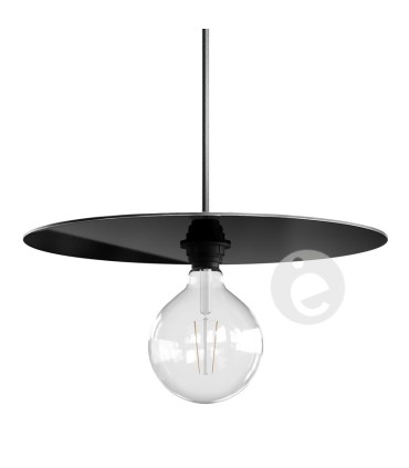 plato vega plástico negro