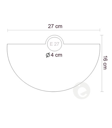 metal crescent E27