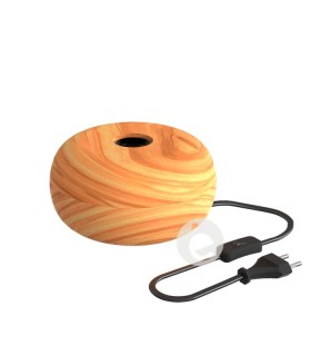 base redonda de madera